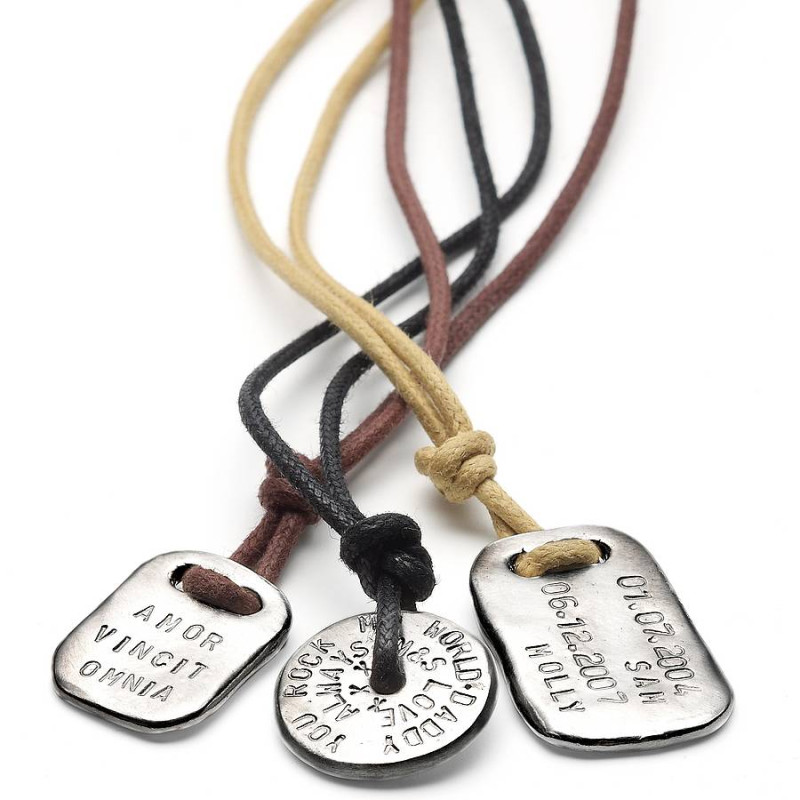 Men's Personalised Love Bead Necklace Lifestyle Image Lifestyle image for the men's personalised love bead necklace