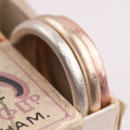 Textured solid gold halo band