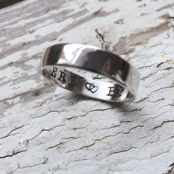 Silver Personalised Ring Silver Personalised Ring