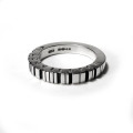 Thick Square Silver Barcode Ring Thick square silver barcode ring product view