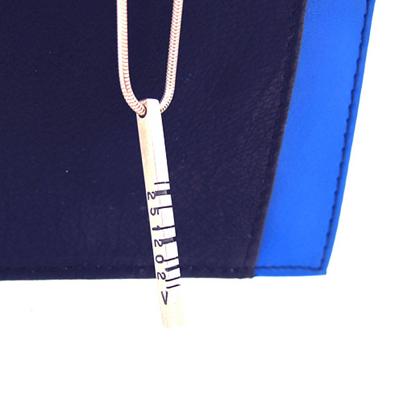 Thin Silver Barcode Pendant Thin silver barcode pendant