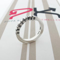 Thin Square Silver Barcode Ring Thin Square Silver Barcode Ring