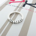 Thin Square Silver Barcode Ring Thin Square Silver Barcode Ring product image