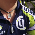 Triathlon Swim Bike Run Necklace product view