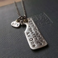 Two Hearts Beat As One couples necklace product image