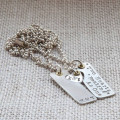 Two Hearts Beat As One couples necklace product image