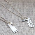 Two Hearts Beat As One couples necklace product image