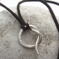 Personalised Unisex Silver Knot Necklace Personalised unisex silver knot necklace