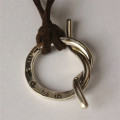 Personalised Unisex Silver Knot Necklace Personalised unisex silver knot necklace gallery view