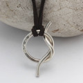 Personalised Unisex Silver Knot Necklace Personalised unisex silver knot necklace gallery view