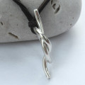Personalised Unisex Silver Knot Necklace Personalised unisex silver knot necklace gallery view