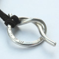 Personalised Unisex Silver Knot Necklace Personalised unisex silver knot necklace gallery view