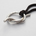 Personalised Unisex Silver Knot Necklace Personalised unisex silver knot necklace gallery view
