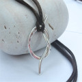 Personalised Unisex Silver Knot Necklace Personalised unisex silver knot necklace gallery view