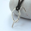 Personalised Unisex Silver Knot Necklace Personalised unisex silver knot necklace gallery view