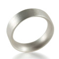 Men's matt comfort-fit wedding band
