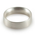 Men's matt comfort-fit wedding band