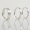 Men's matt comfort-fit wedding band