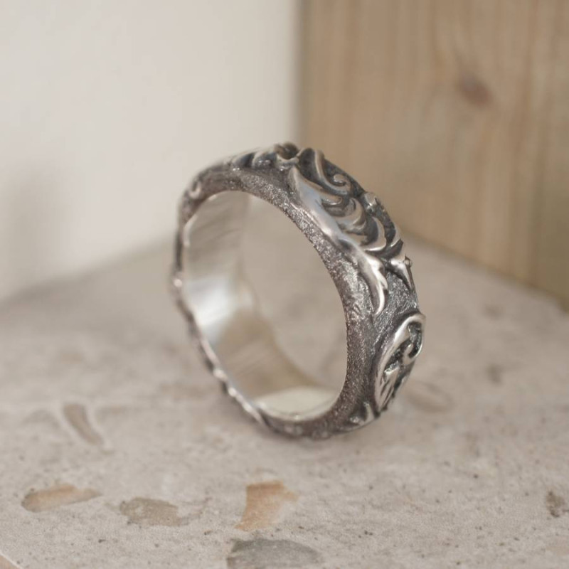 Victorian Scroll Ring product view
