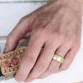Wide Gents Soft Pebble Wedding Ring Wide gents soft pebble wedding ring product view