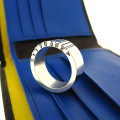 Wide Silver Barcode Ring Wide silver barcode ring product image