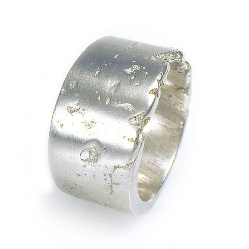 Wide Silver Concrete Ring Wide Silver Concrete Ring product image