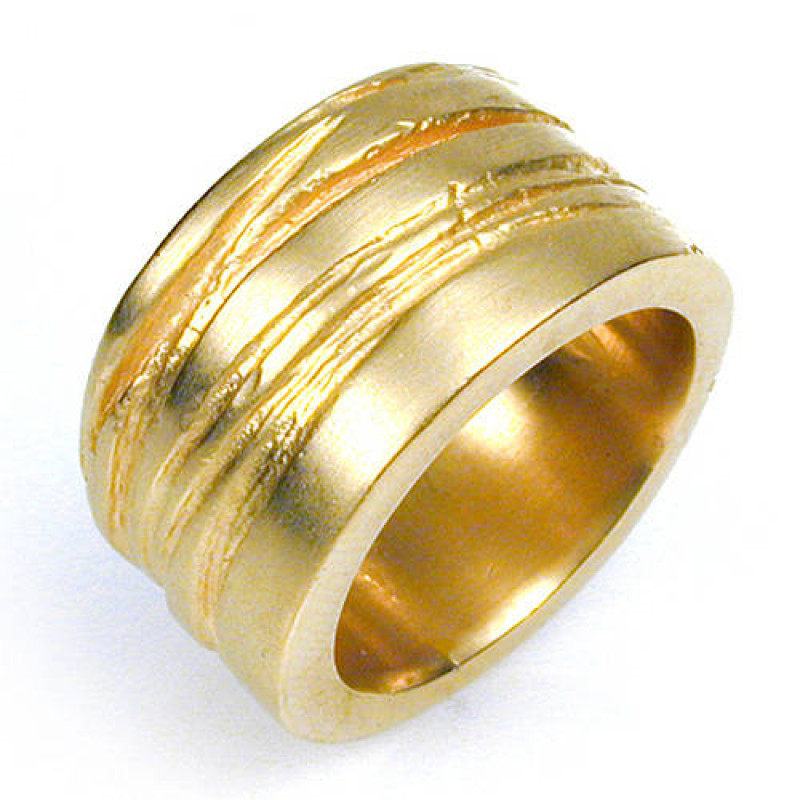 Wide Textured Bound Ring Wide textured bound ring