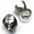 Rustic wide gnarled ring product image