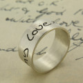 Your Own Handwriting Personalised Ring Your Own Handwriting Personalised Ring with 0.7 cm band