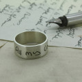Your Own Handwriting Personalised Ring Your Own Handwriting Personalised Ring with 0.7 cm band
